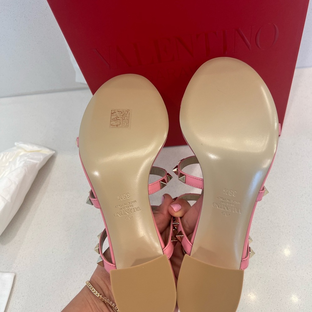 Valentino Rockstud Sandals in Candy rose 9.5 - Picture 10 of 10